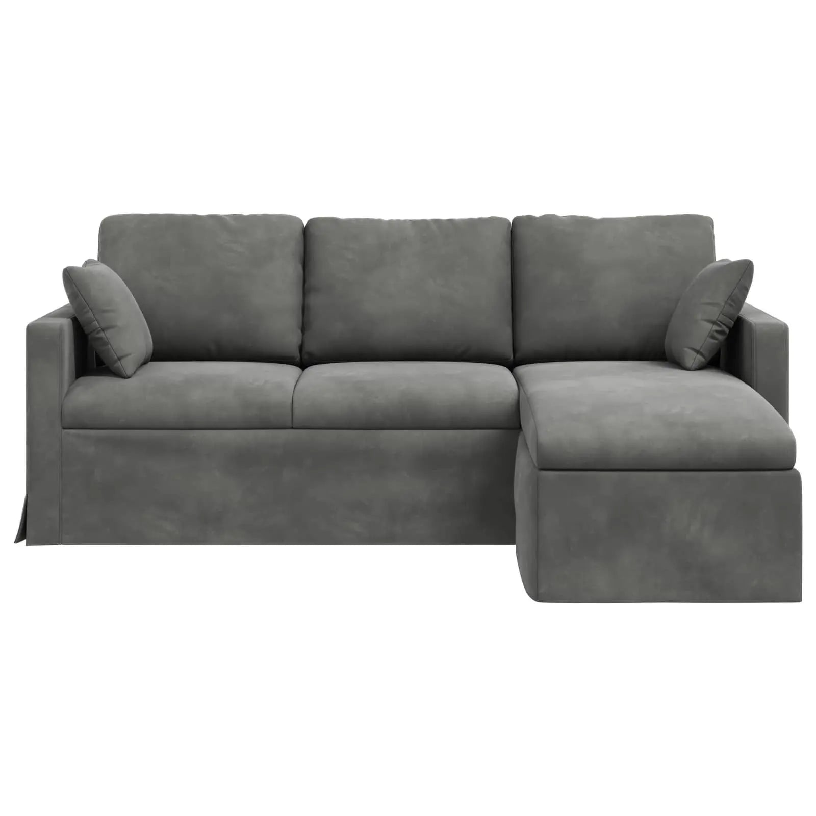 Dark Grey Velvet 198 X 134 X 80 cm Sofa for Living Room 198 X 134 X 80 cm Velvet | Kimlud Luxury Sofa