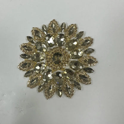 1PCS rhinestone round crystal jewelry wedding appliques for dresses | Kimlud Budget Friendly Dress