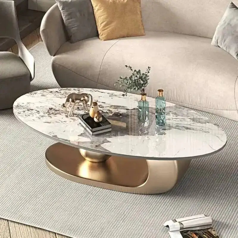 Nordic Living Room Coffee Tables Modern Design Decor Oval Coffee Tables Minimalist Mesa De Centro De Sala Home Furniture - Kimlud