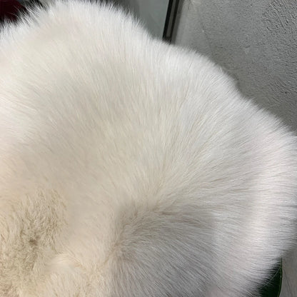 #2024 New Fur Coats Women Real Fox Fur Coat Long Sleeve Luxury Natural Fox Cloth Turn Down Collar 2023052