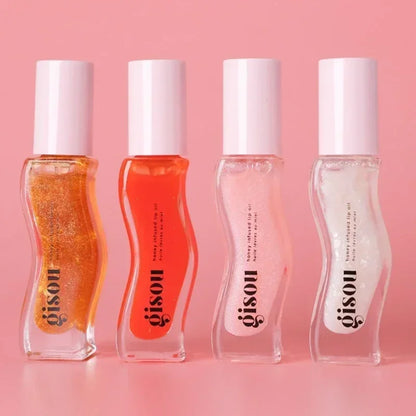 Gisou Moisturizing Glazed Plum Lip Balm Lip Oil Gloss Care Of The Lips Benetitnt For Lips Plumping Exfoliating Plumping...