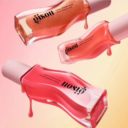 2025 Original Gisou Honey Watermelon Strawberry Essence Lip Oil Moisturizing Reduce Lip Lines Exfoliating Liquid Lip...