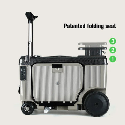 Smart Riding Boarding Bag Elderly Scooter 20-Inch Electric Luggage Multi-Function Trolley Suitcase | Kimlud Luxury Bag