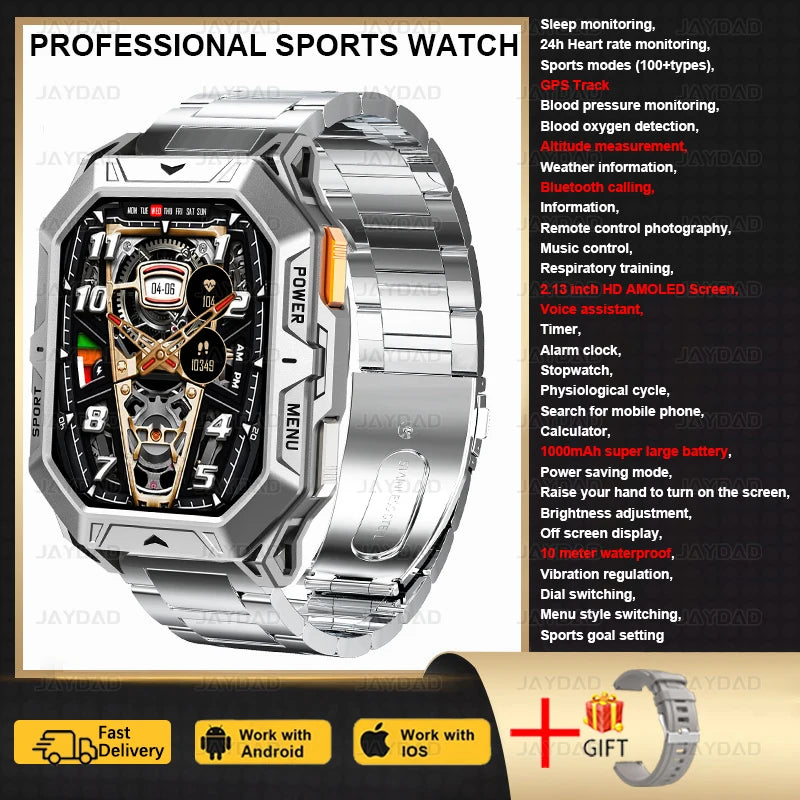 2025 New For Huawei Original Premium GPS Smart Watch Men Ultra HD Screen 1000MAH Battery BT Call 10ATM Waterproof Smart Bracelet