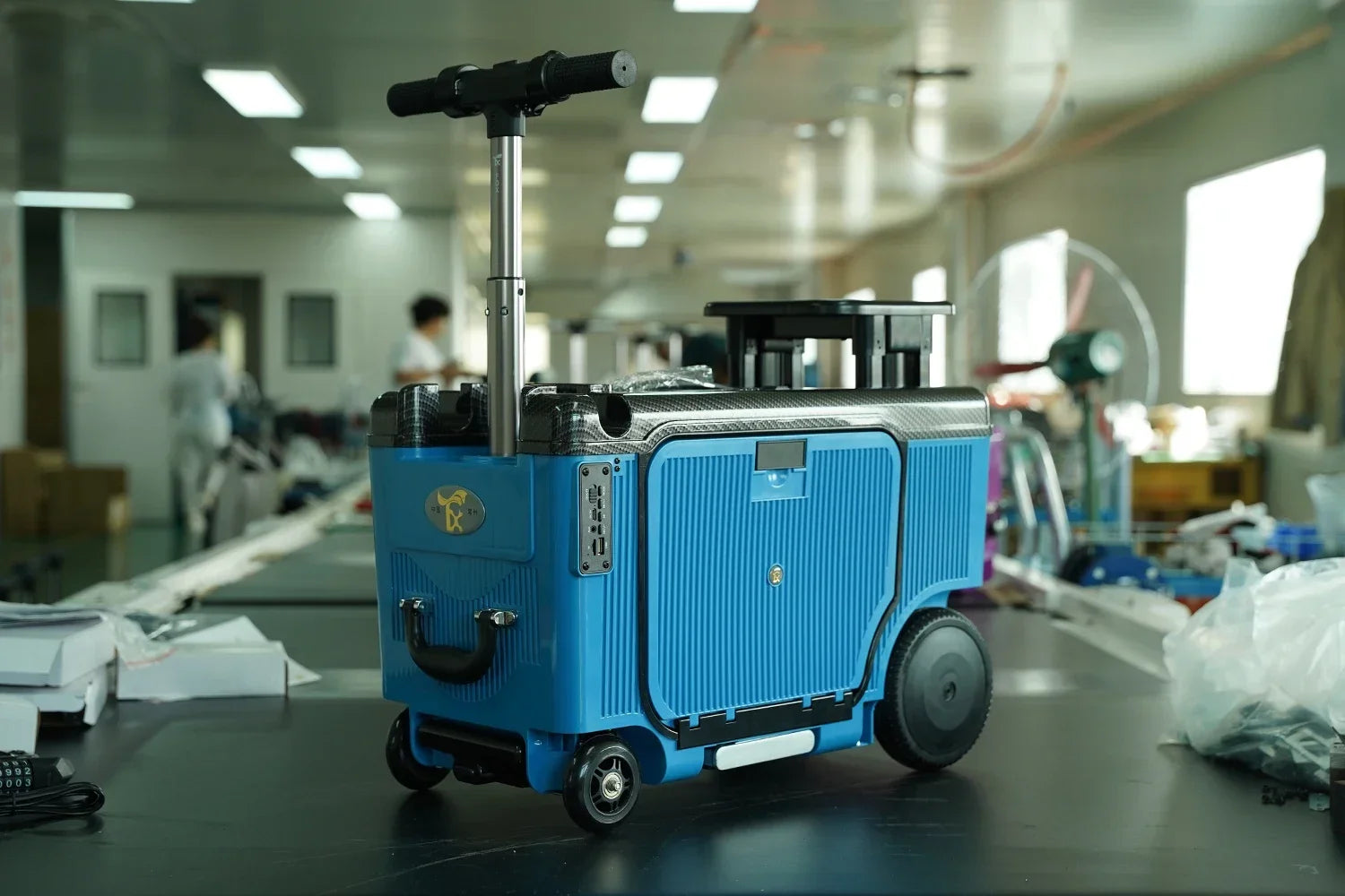 Luggage Travel Suitcase TravelSmart Riding Boarding Bag Elderly Scooter 20-Inch Electric Luggage Multi-Function Trolley...