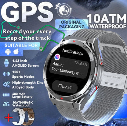 2025 New for HUAWEI Original Premium GPS SmartWatch Ultra HD AMOLED Display Built-in GPS BT Call 10ATM Waterproof Smart Bracelet
