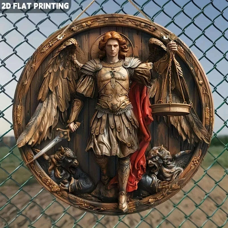1PCS Home Decor Wooden Disc Angel Sub Series Holy Angel Redemption Bedroom Wall Decorations Photo Props Decoration
