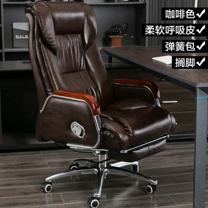 Retro Executive Leather Chair Armchairs Editor Choises Fashion Aluminium Office Chair Working Relax Silla Escritorio |...