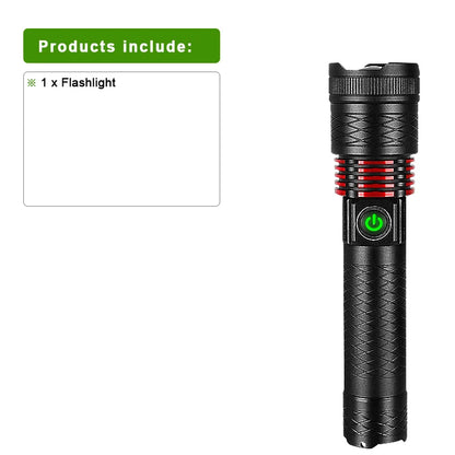 Super 9900LM High Power White Laser Flashlight Ultra Powerful LED Flash Light Spotlight Long Range Torch Zoom Emergency Light