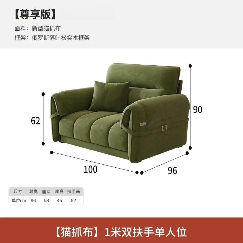 Green European Living Room Sofa Design Extendable Floor Recliner Living Room Sofas Nordic Modern Divano Adhd Home Furniture - Kimlud