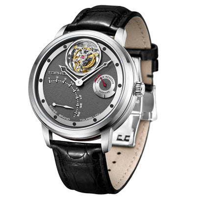 TOPHILL High Quality Men's Tourbillon Automatic Self-wind Movement Men's Mechanical Wristwatch 5Bar Waterprrof Sapphire...