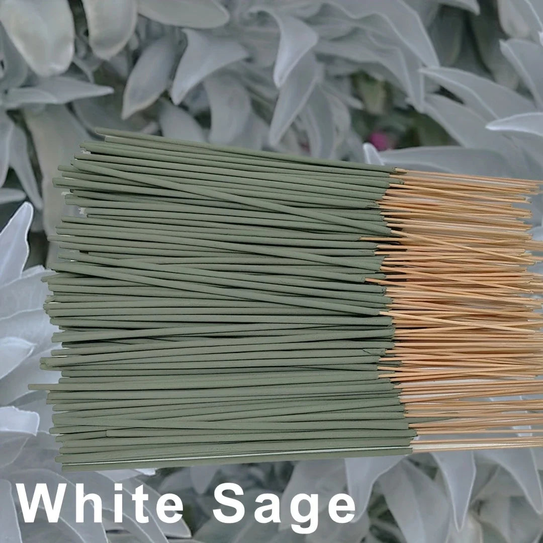 20/50 White Sage Incense Sticks, 8.66inch , Suitable for Yoga and Meditation, Purifies the Mind and Eliminates Negative Energy