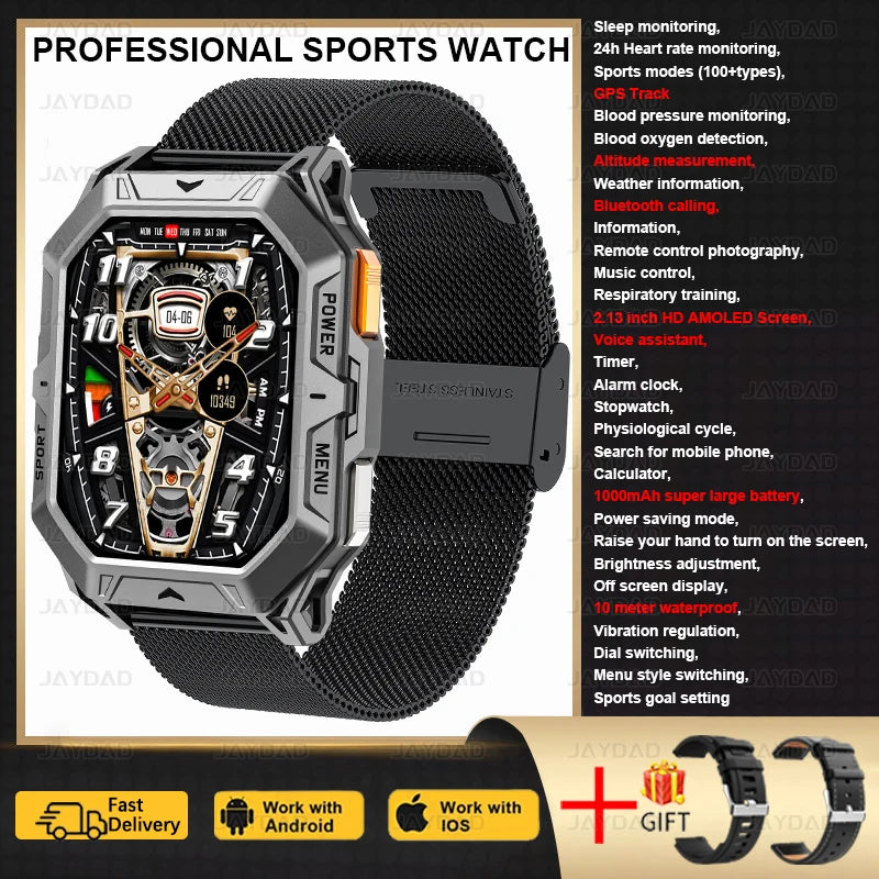 2025 New For Huawei Original Premium GPS Smart Watch Men Ultra HD Screen 1000MAH Battery BT Call 10ATM Waterproof Smart Bracelet