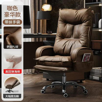 Modern Business Boss Office Chair, Bedroom Office Computer Chair, Sitting Room Comfortable Leisure Chair, Home Furniture...