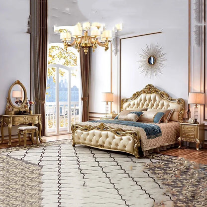 Princess Modern Designer Bedroom Set Double High End Bedding Luxury Bedroom Set Girl Design Letti E Mobili Nordic Furniture - Kimlud