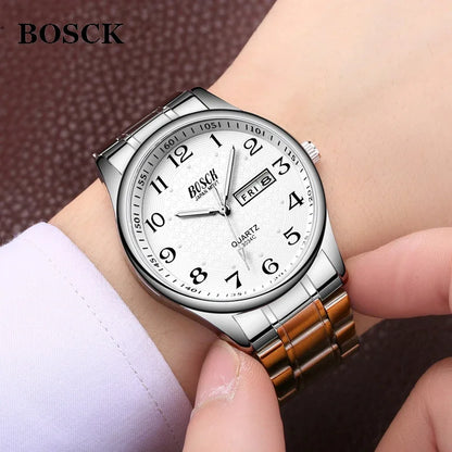 Relogio Masculino Men's Watch Luxury Full Steel Watches Fashion Quartz Wristwatch Waterproof Date Male Clock Relojes Hombre