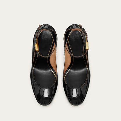 New Brand Women's Shoes Super High Heel Party Fashion Thick Sole Leather Shoes Bridal Shoes Wedding Party Shoes Women Summer