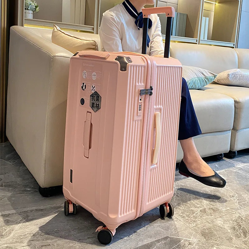 COLENARA High Quality Luggage 28"30" Large Capacity Trolley Case 22"26 ABS+PC Cart Type Duffel Bag 32"34 Inch Travel Suitcase