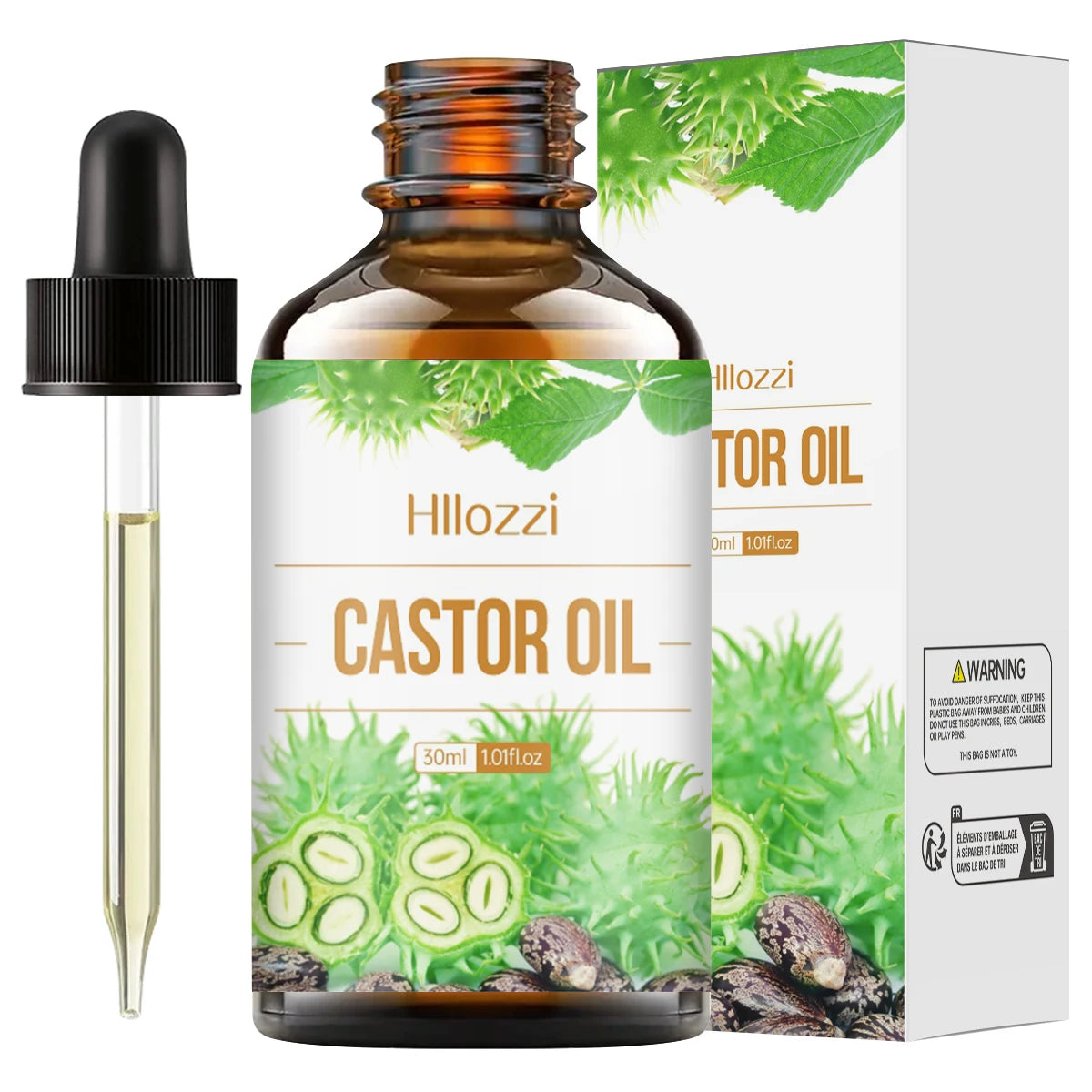 100ml/30ml castor oil pure essential oil skin care hair care can make hair smoother aromatherapy aromatherapy essential oil