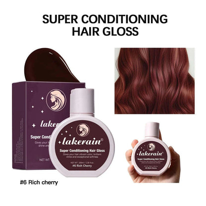 Hair Glaze Super Gloss Color Conditioning Gloss Rinse Out Semi-Permanent Hair Gloss that Enhances Color Nourish and repair Easy