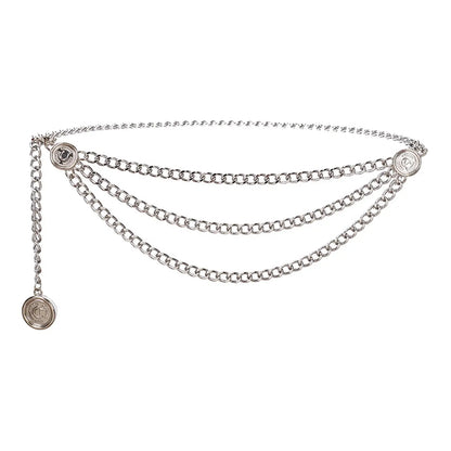 Tassel Waist Chain Belt Multilayer Accessories Retro Delicate for Women Dresses Wedding Bridal Belt Female Jewelry Body Chain