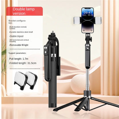 FANGTUOSI New Tripod for Smartphone Camera,Tripods Stand with Bluetooth shutter,Wireless Selfie Stick brackets with Phone Holder