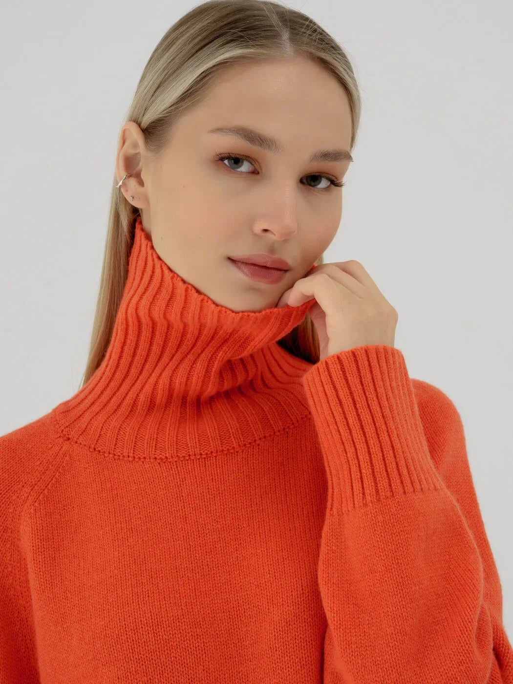Blubelle  Women Turtleneck Sweater Autumn Thick Warm Pullover Tops NEW Winter Oversized Casual Loose Knitted Jumper Female pull