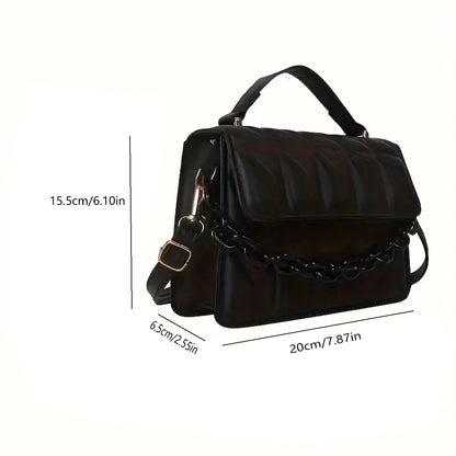 Diamond chain handbag women's fashion retro embossed small square bag women's single shoulder crossbody bag a bag