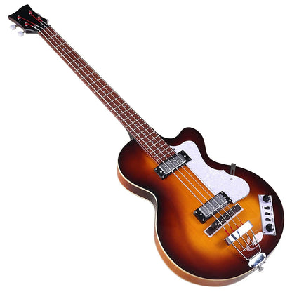 Sunburst 4 Strings Violin Bass Guitar 41 Inch Violin Guitarra Flame Maple Body High Gloss Finish | Kimlud Professional...