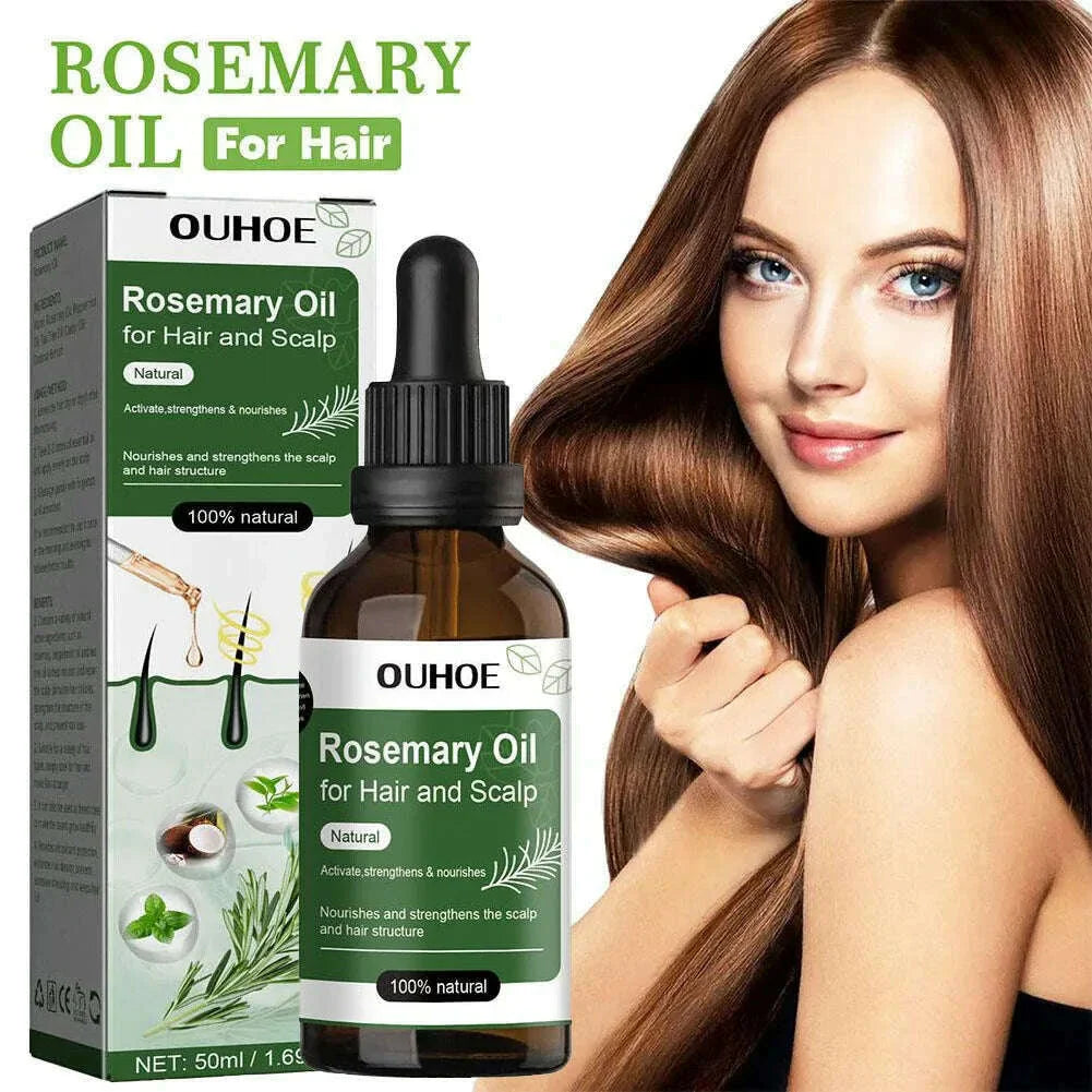 30ml/50ml Batana Rosemary Mint Scalp Hair Strengthening Oil Biotin Essential Oils Nourishing Treatment Split Ends Dry All Types