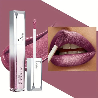 Sparkling Metallic Lip Gloss, Waterproof & Long-Lasting, Matte Lipstick Set, Non-Sticky, Party/Festival Makeup