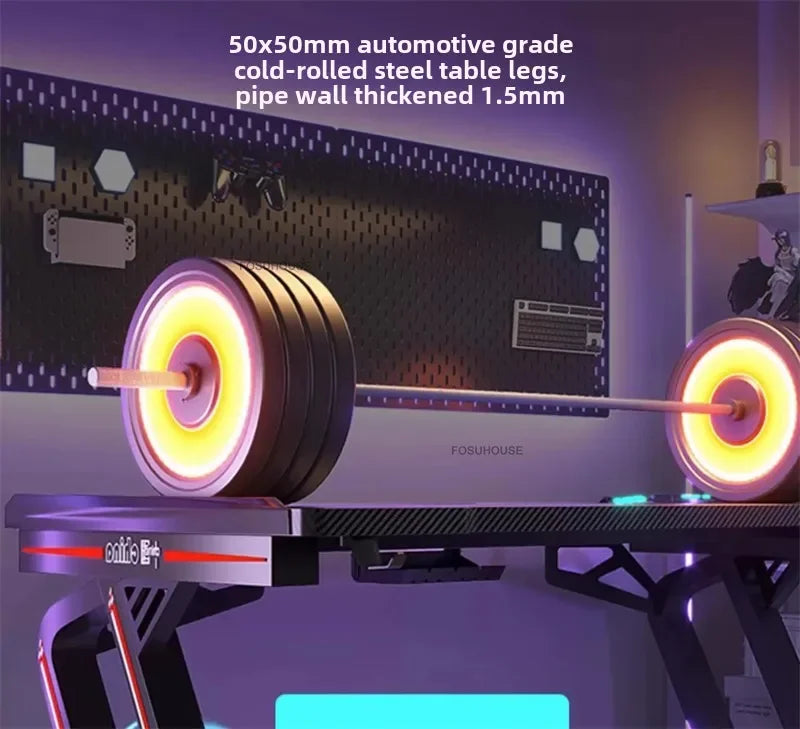 Home Double Computer Desks Internet Cafe Gaming Table Chair Nordic Office Furniture Wooden Study Desk Desktop Modern Office Desk