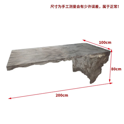 Modern light luxury home villa bar luminous island table custom transparent resin crystal bar glacier art tea table