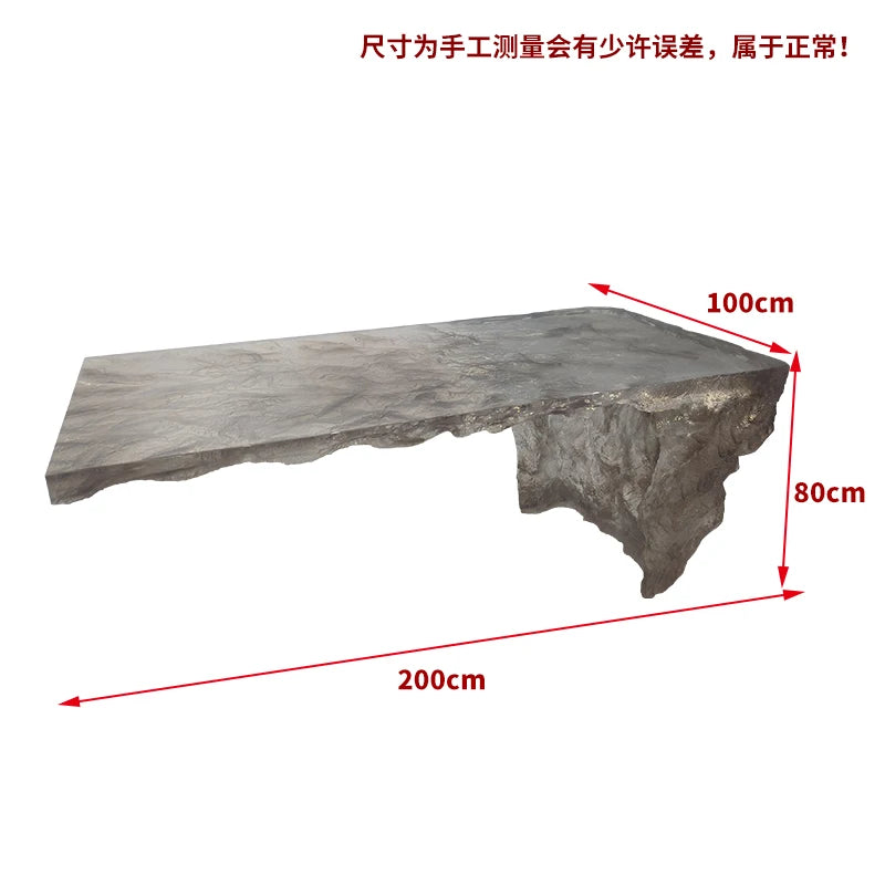 Modern light luxury home villa bar luminous island table custom transparent resin crystal bar glacier art tea table