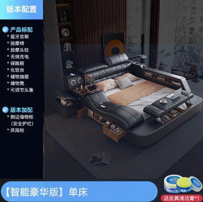 multifunctional queen size Double bed Massage smart Double bed cosy smart frames headboard slaapkamer meubels bedroom furniture