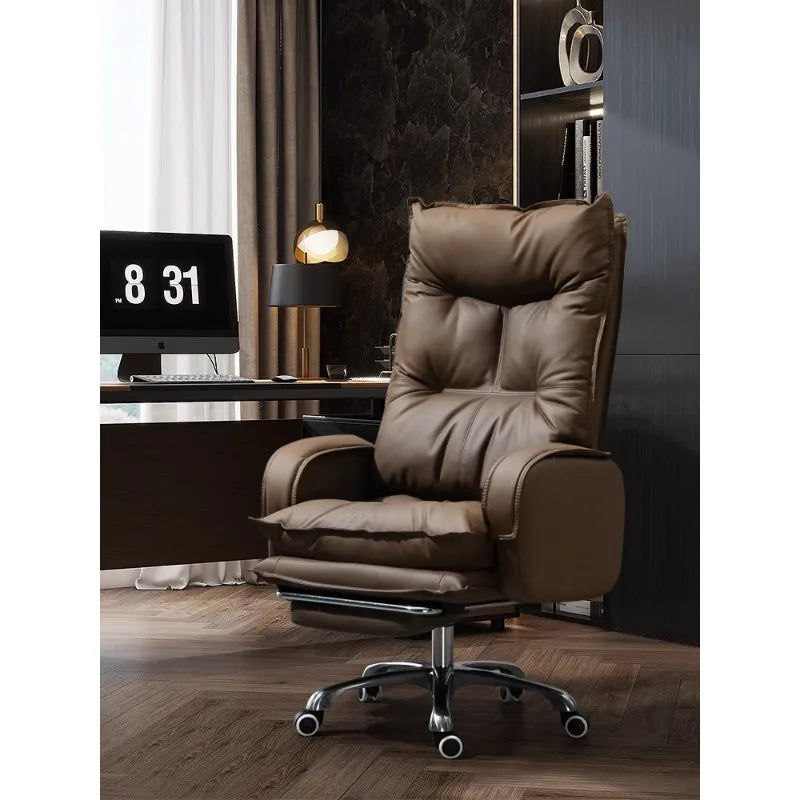 Boss chair, comfortable for home use, sedentary office chair, business sofa, study seat, reclining option | Kimlud...