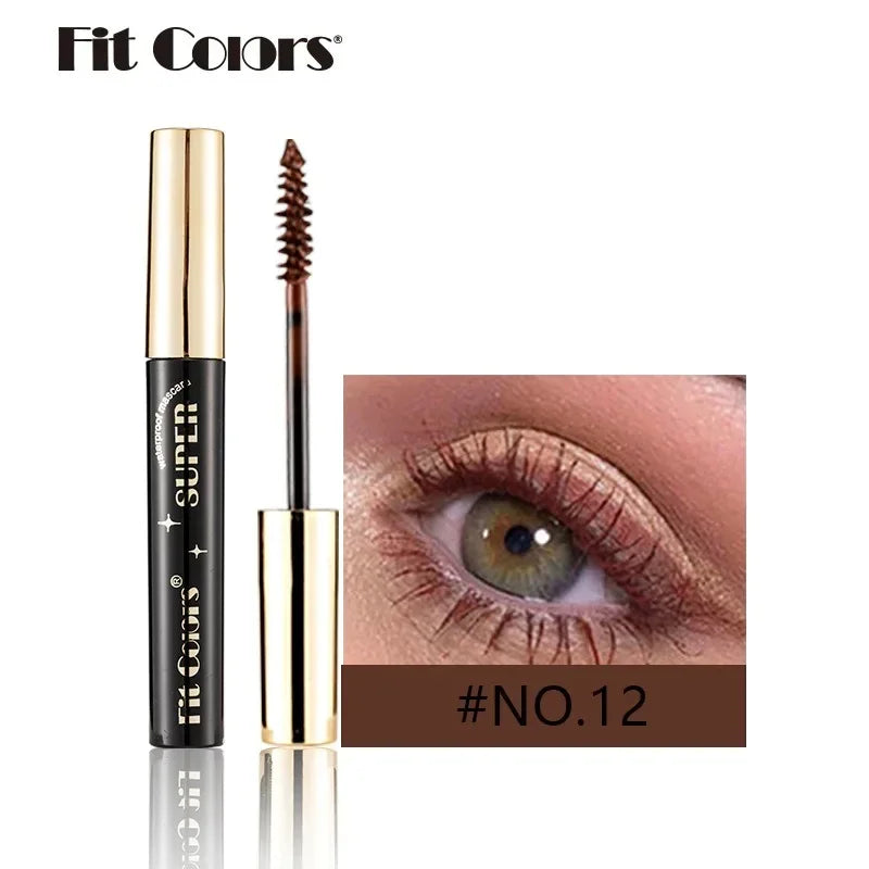 Colored Mascara Makeup 4D Silky Natural Long Eyelashes Mascara Waterproof Long-lasting Extension Thick Lasting Curling Mascara