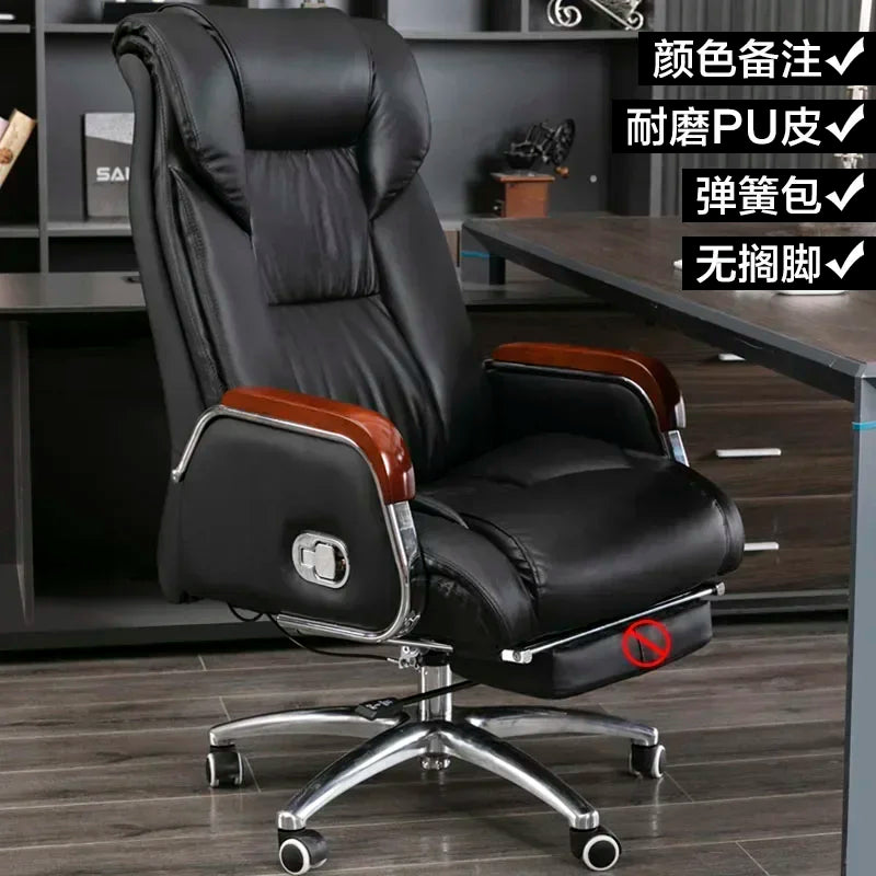 Retro Executive Leather Chair Armchairs Editor Choises Fashion Aluminium Office Chair Working Relax Silla Escritorio |...
