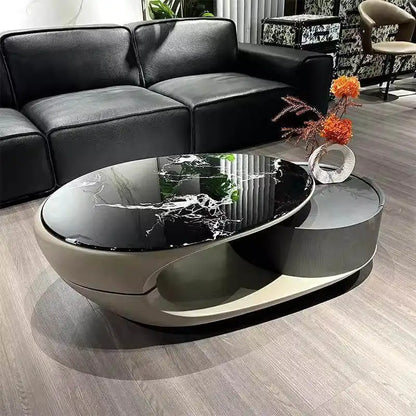 Italian Luxury Coffee Table Decoration Modern Clear Minimalist Coffee Table Unique Aesthetic Mesa Auxiliar Postmodern Furniture - Kimlud