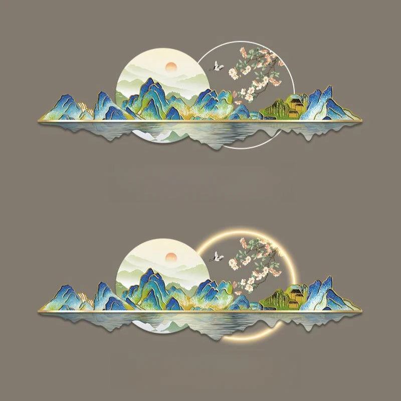 Chinese Style Led Clock Wall Luxury High Quality Romantic Creative Fashion Clock Wall Living Room Reloj De Pared Decoration