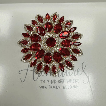 1PCS rhinestone round crystal jewelry wedding appliques for dresses | Kimlud Budget Friendly Dress