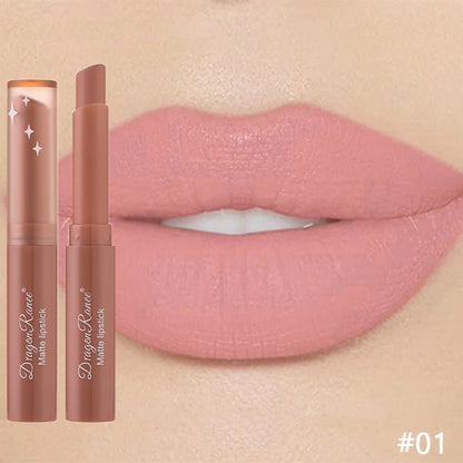 Nude Matte Lipstick Waterproof Nude Pink Lip Sticks Not Fading Sexy Red Velvet Lipsticks for Women Make Up Lasting Lip...