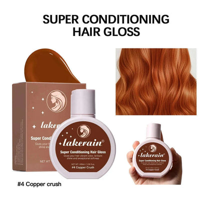 Hair Glaze Super Gloss Color Conditioning Gloss Rinse Out Semi-Permanent Hair Gloss that Enhances Color Nourish and repair Easy