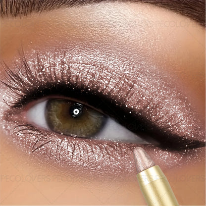 1pc High-Gloss Eyeshadow Stick - Pearly Glitter & Matte Finishes, Long-Lasting, Waterproof, Smudge-Proof, Easy Application