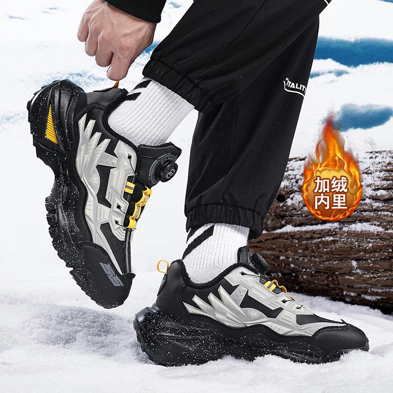 men boots 2025 New Winter Slippers Warm Men Shoes Waterproof Non-Slip Plush Sneakers Male tenis shoes Boots Men Sneakers Winter - Kimlud