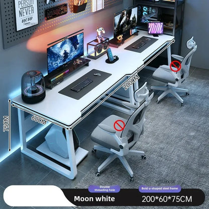 Modern Double Computer Desks Home Desktop E-sports Gaming Table Bedroom Simple Desk Student Study Tables Office Furniture N