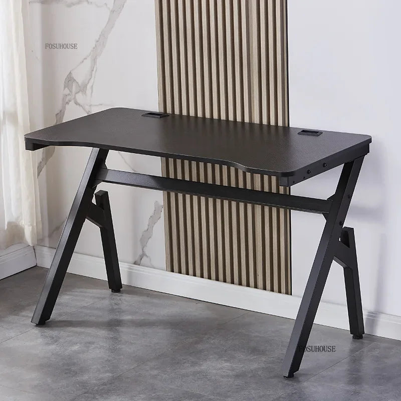 Carbon Fiber Computer Desks Desktop Home Gaming Desk Simple K-shaped Workbench Dormitory Student Study Desks Office Furniture A - Kimlud