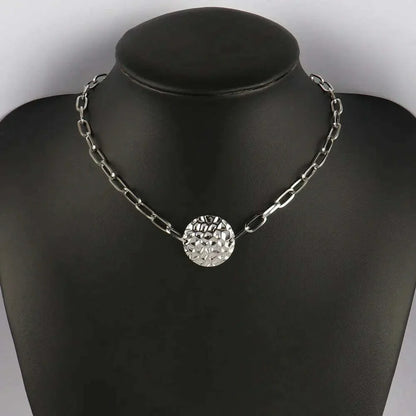 316L Stainless Steel Necklace For Women Choker Necklace Heart Clavicle Chain Necklaces Charm Heart Pendant Necklace Jewelry Gift