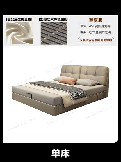 Barrier Accessories Double Bed Mattresses Stuff Luxury Bedroom Double Bed Headboards Loft Letto Matrimoniale Furniture Home