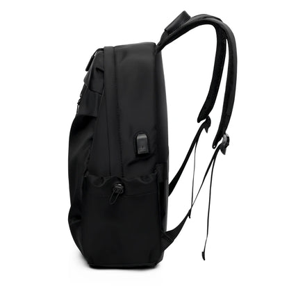 1 14 Inch Large Capacity Leisure Schoolbag Sports Simple Men And Women Universal Computer Backpack With Pendant